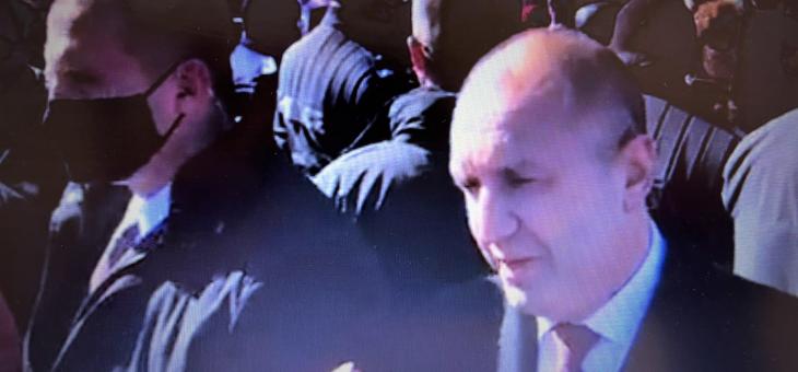 Президентът Радев от върха на свободата