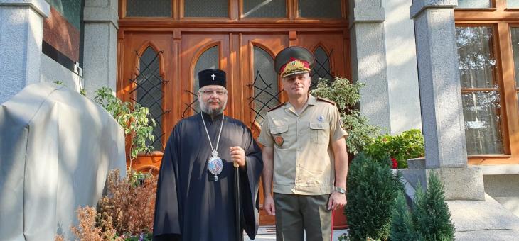 Ген. Шопов на среща с митрополит Киприан в Стара Загора
