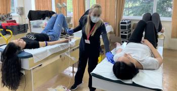 МАЩАБНА КАМПАНИЯ ЗА БЕЗВЪЗМЕЗДНО КРЪВОДАРЯВАНЕ СЕ ПРОВЕДЕ В ТРАКИЙСКИ УНИВЕРСИТЕТ