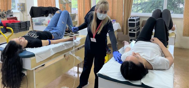 МАЩАБНА КАМПАНИЯ ЗА БЕЗВЪЗМЕЗДНО КРЪВОДАРЯВАНЕ СЕ ПРОВЕДЕ В ТРАКИЙСКИ УНИВЕРСИТЕТ