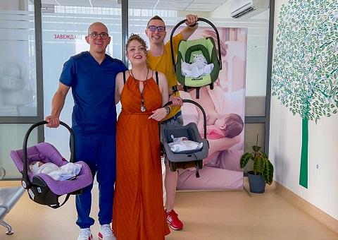 Рядко медицинско явление доведе до раждането на тризнаци 