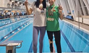 Състезателката на спортен клуб по плуване „Берое“ Калина Стоянова с отлично представяне на Световните серии по параплуване