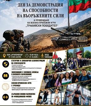 Авиационен поздрав ще бъде част от Деня за демонстрация на способности на въоръжените сили в парк „Артилерийски“