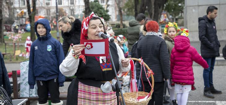 Баба Марта дойде в старозагорски парк