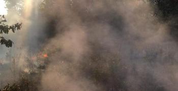Пожар в района на Старозагорските бани