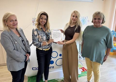 Барокамера за кислородна терапия получи Дневният център за подкрепа на деца с увреждания и техните семейства в Стара Загора   
