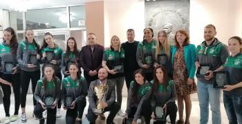 Кметът Живко Тодоров поздрави шампионките от баскетболен клуб „Берое" за поредното им спечелване на Купата на България