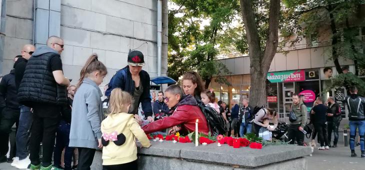 В Стара Загора организираха бдение в памет на загиналия моторист