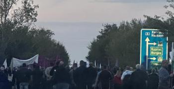 Блокади на пътища в Старозагорска област от работници и синдикати в енергийния комплекс "Марица-изток"