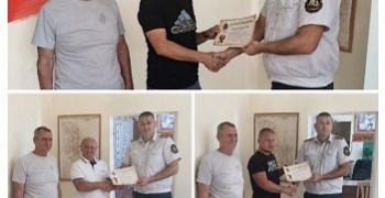 В Малка Верея доброволци получиха благодарствени писма заради участие в гасене на пожар