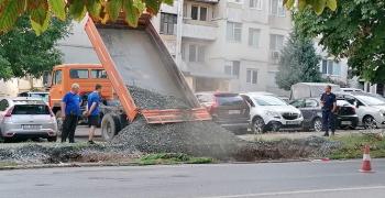 Щети след силна буря в Стара Загора