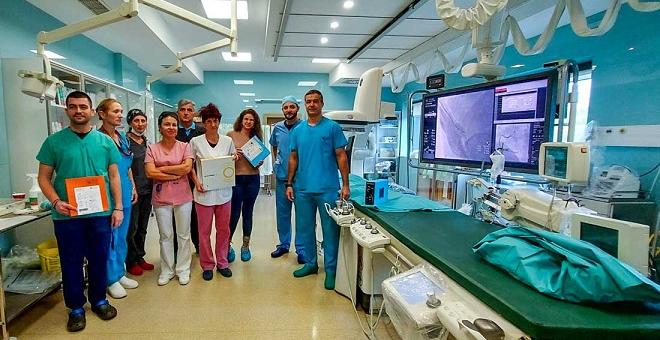 Кардиолози приложиха литотрипсия на коронарни съдове с тежка калциноза за първи път в Старозагорско