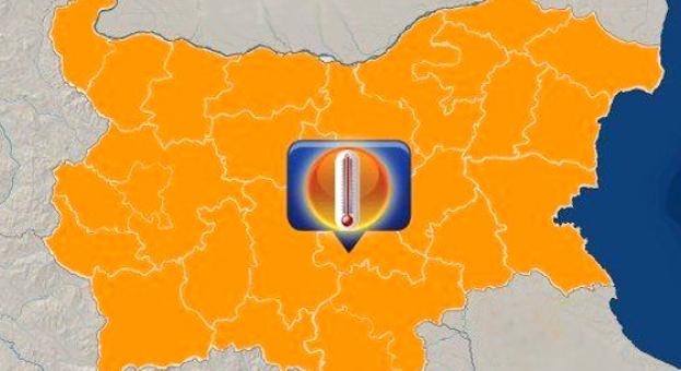 Оранжев код за жеги в 7 области 