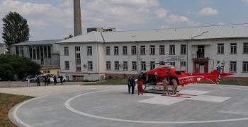 Медицински хеликоптер кацна за първи път на новоизградената площадка в УМБАЛ "Проф. д-р Стоян Киркович" в Стара Загора
