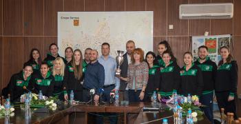 Кметът Живко Тодоров поздрави баскетболистките на „Берое“ за спечелването на Купата на България