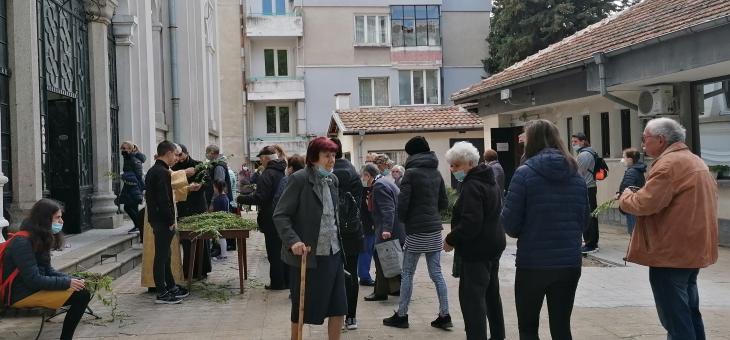 Старозагорци се наредиха за върбови клонки за здраве