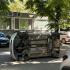 Лек автомобил се обърна в централна част на Стара Загора