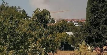 Пожар над квартал "Лозенец" в Стара Загора