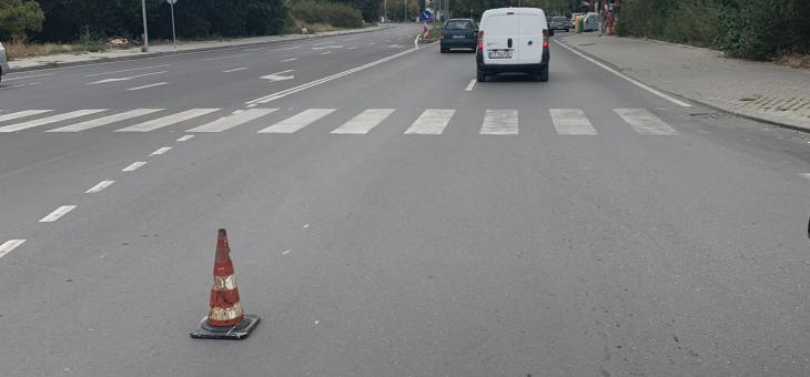 За полагане на маркировка се преустановява за кратко движението по две кръстовища в Стара Загора