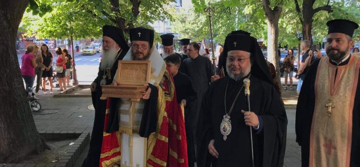 В Стара Загора посрещнаха частица от мощите на Св. свщмчк Киприан Картагенски