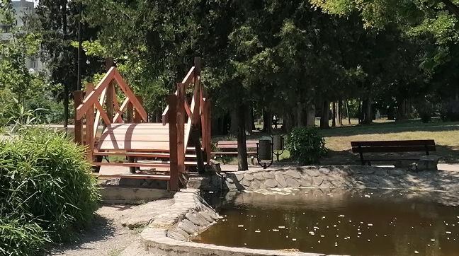 Ремонтираха мостчето в парк „Артилерийски" в Стара Загора