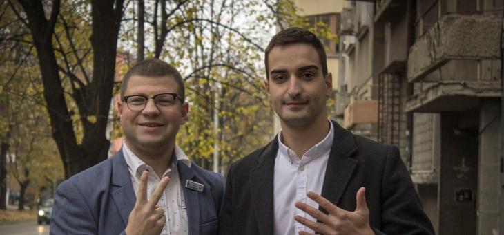 Говорят младите надежди за промяна от старозагорската листа на Кирил Петков - Атанас Михнев и Радослав Василев