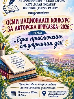 88 творци от България и Северна Македония участваха в Осмия национален конкурс за авторска приказка