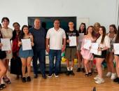 В СУ „Гео Милев“ се състоя церемония по връчване на удостоверения за успешно завършена практика на ученици