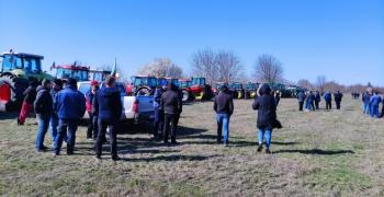 Протест на зърнопроизводители от Великотърновско, Русенско и Плевенско