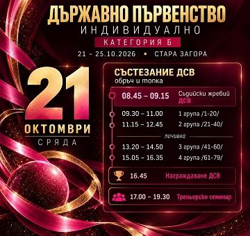Държавното първенство по художествена гимнастика започва днес в Стара Загора   