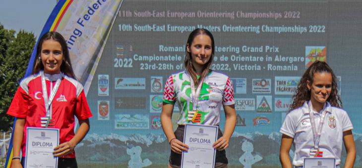 Старозагорката Яна Илиева – шампион на Югоизточна Европа по ориентиране, затвърди титлите си с нови успехи