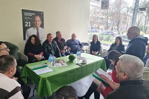 Кандидати за народни представители от коалиция „Прогресивна България“ се срещнаха с членове на сдружения от сектор „Селско стопанство“