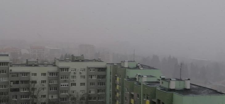 Сняг през март в Стара Загора