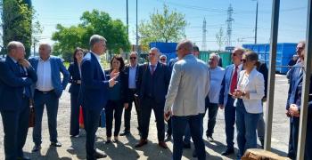 Кметовете от РАО „Тракия" посетиха площадката за разделно събиране на отпадъци по покана на зам.-кмета Радостин Танев      