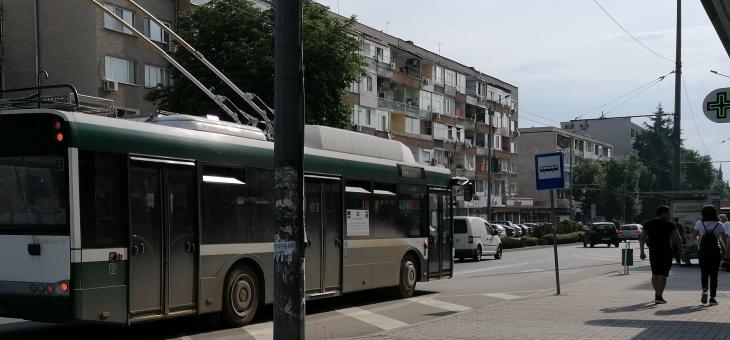 От днес временно ще бъде спряно обслужването на тролейбусна линия № 1