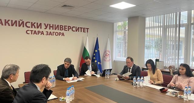 Тракийски университет и Yamagata University обсъждат нови възможности за съвместни магистърски програми
