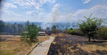 Пожар на "Тюлбето" в Казанлък
