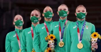 Българският ансамбъл по художествена гимнастика спечели златен медал в Токио