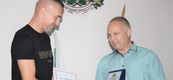 Мартин Камбуров получи Почетния знак на Областния управител на Стара Загора